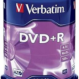 Verbatim : Disc DVD+R 4.7GB 16X General use Branded Surface 100pk SpindleBranded Surface 100pk Spindle -:- Sold as 2 Packs of - 100 - / - Total of 200 Each-image-73