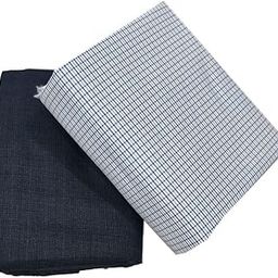 Combo Of Men's Poly Blend Shirt And Trouser Unstistched Fabrics Set (Multicolor_Freesize) 420-image-87