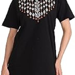 Woman Long T-Shirt(Gla PRNT Black-XL)-image-89