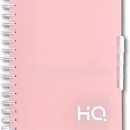 Five Subject Spiral Wiro Notebook | A5 Size (14.8cm x 21cm) | Single Line | 300 Pages | Salmon Pink-15