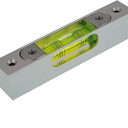 Rectangular Adjustable Level Instrument with Holes, Aluminum Alloy Metal Adjustable Liquid Level Level Bubble, Luminous demagnetization, Length 120mm, Hole spacing 100mm (green)-picture-24