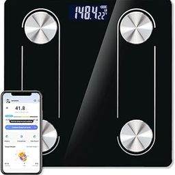 Trainr Digital Body Scale Trnr-BDYSCLE-BLK, Home Essential Body Weight Scale for People, Durable Bathroom Accessory, Smart Scale Compatible with Apple and Android OS, Workout and Fitness Equipment-image-48
