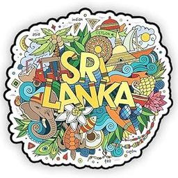 Gift Me Bazar Country Theme Souvenir Wooden Fridge Magnet for Refrigerator Door Decor | Home & Kitchen Decor Accessories | Stylish Magnet for Fridge Decoration (Sri Lanka Fridge Magnet)-image-57