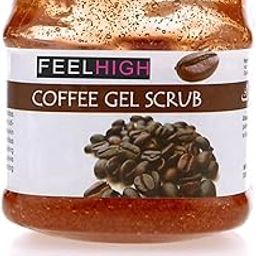 Feelhigh COFFEE GEL SCRUB Enriched with Coffee Extract For Smoother, Younger-looking Skin -All type of Skin 500ml Men And Women-picture-5