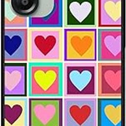 NDCOM for Samsung A36 5G Back Cover | Premium A36 5G Samsung Cover for Ultimate Protection | Galaxy A36 Back Cover | Multicolour Hearts Printed Metal Case-image-2