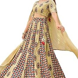 Women's Pure Cotton Floral Printed Lehenga Choli with Dupatta Set-picture-20