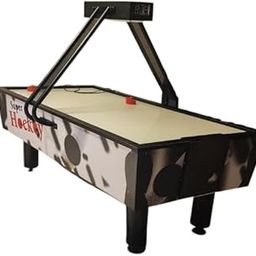 iBOOST UP-Let The Game Begin Air Hockey Table – Coin Operated (4x8 ft, Score Counter & Music System, Commercial Grade)-image-26