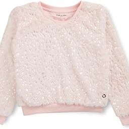 Gini and Jony Girls Pink Solid Fleece Full Sleeves Sweat Shirt-image-2