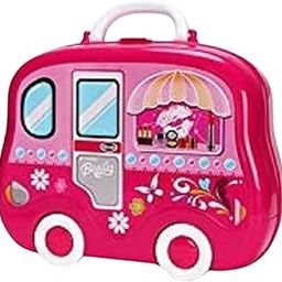 CANOSSE Kids Makeup Vanity Toy Set for Girls – Portable Beauty Case with Mirror, Hairdryer, Lipsticks, Jewelry & Accessories | Pretend Play Makeup Kit for Toddlers & Kids-image-55