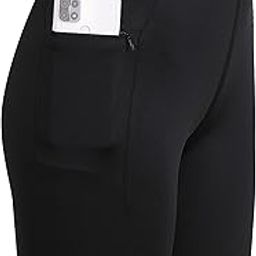 Womens Running Workout Yoga Shorts Pants Half Tights with One Side Zip Pockets-image-22