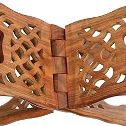 CRAFTCASTLE Sheesham Wood Book Stand/Holder/Rest/Keep for Home/Work Space/Religious Places/Rehal Stand (13 inches)-image-98
