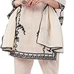 Traditional Pakistani Suit, Cream with Black Cord Work, Hand Embroidered-image-77