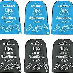 Pack of 6 Travel Bags for Clothes | Parachute Travel Pouches | Waterproof Storage Bag for Travel-Hiking | Packing Cubes Travel Organizer | Laundry Bag | Small | Sky Blue & Grey-image-44