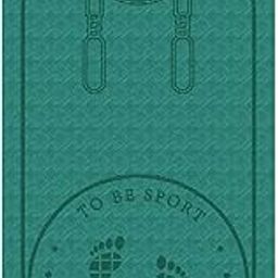 Enakshi (LABEL) Creations Non-Slip Skipping Rope Mat Yoga Joints Protector Pad 1400x660x6mm Green-image-43