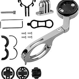 UJEAVETTE® Bike Computer Camera Mount Holder Out Front Handlebar Mount Bracket Gray-14