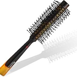 Scarlet Line Professional Shine Finish Matte Medium Round, Ball Tip Nylon Bristles Hair Brush with Anti Slip Handle for Men and Women_Shell-2