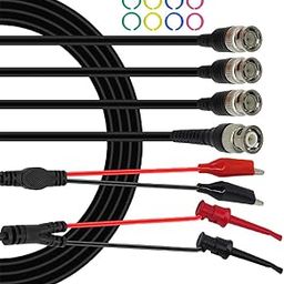 TRENDYNEST Cleqee P1260 Oscilloscope Test Leads Probes, BNC M to M, BNC to Alligator Clips, BNC to Mini Grabber-image-7