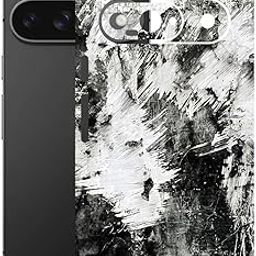AtOdds Mobile Skin Sticker Wrap | Compatible for Google Pixel 9 (5G) | Scratchproof Matte Finish | Full Coverage for All Sides & Camera Protection (Messed)-image-96