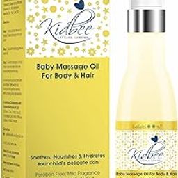 Kidbee Baby Massage Oil for Body and Hair (100ml)-image-11