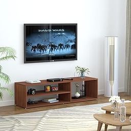 Redwud Skyler Engineered Wood TV Entertainment Unit/TV Cabinet/TV Stand (Walnut) - Ideal for Upto 52"-image-25