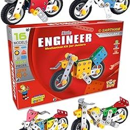 SARTHAM Dhoom Bike for Age 8+ Kids | Metal, Engineering and Construction Based Educational Toy for Kids | Puzzle and Assembling Toy for 8+ Year Old | Gift for 8+ Year Old boy | Multicolor-22