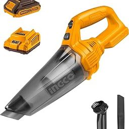 Ingco Cordless Handheld Vacuum Cleaner for Home, Car Use, Strong Suction ≥ 9000 PA, Lightweight & Durable-0