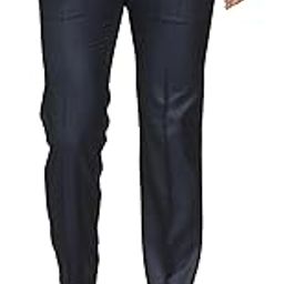 Men Slim Fit Structure Pattern Poly Viscose Blend Pleatless Formal Trouser-picture-11