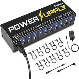 Donner Dp-1 Guitar Pedal Power Supply 10 Isolated DC Output for 9V/12V/18V Effect Pedal-picture-38