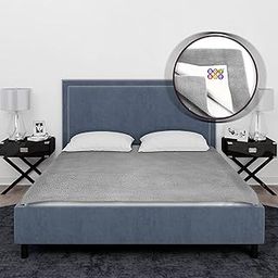BeyBee Waterproof Quick Dry Sheet for Baby| Bed Pad Extra Absorbent Washable Matress Protector| Baby Bed Protector Sheet for Toddler Children, and Adult Double Bed Size, 200x260cm, Grey-image-71
