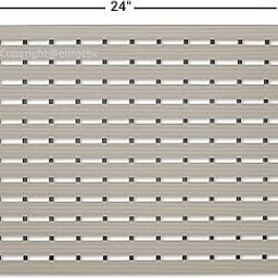 Eurotex Shower Mat Non Slip for Bathroom, Anti Skid Bathtub Mat (Plastic Stripped- Rubber Base, 46cm x 61cm)- Grey-image-18