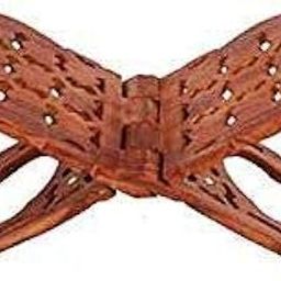 Wooden Hand Carved Holy Book Stand, 15-Inch, Brown-image-6