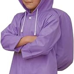 School Bag Cover Kids Plain Raincoat (Purple,Multisize)-image-30