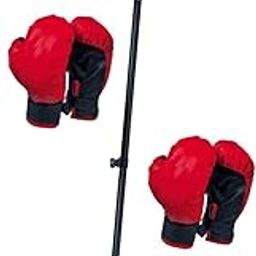 ATORSE Kids Punching Bag Set Adjustable Stand Home with Gloves Exercise Fitness Two Gloves-image-74