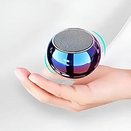 OBT STORE Mini Boost 4 Bluetooth Speaker 4D Mini Electroplating Round Steel Speaker - Multicolor (Pack of 1)-20