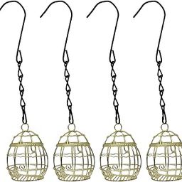 BNF® 4X Bird Food Basket Easy to Clean Foraging Basket for Backyard Walkway Porch Gold|Pet Supplies | Bird Supplies | Feeders|4 Pieces Birds Feeders-image-34