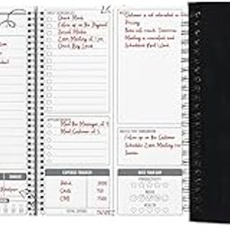 AccuPrints Soft Bound Wiro Daily Planner Organizer I A5 I Hard Cover I Plan your day | To do List Daily Planner-2