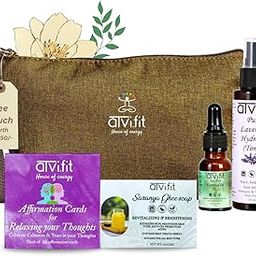 Atvi.fit Relaxing combo with free Pouch | Positive Affirmation cards for Relaxing your Thoughts,Tea Tree Oil 15ml,Lavender Hydrosol Natural Toner 150ml,Saranya ghee soap made with Shat dhaut ghee 100gm-image-77