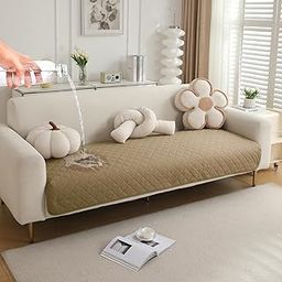 HOKIPO Waterproof + Anti-Slip + Quick Dry Sofa Seat Mats, Beige - Length 170cm (AR-5277-BGE)-image-56