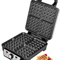 HOME_310 NOVA 1100-Watt Waffle Maker With Temperature Control Silver-20