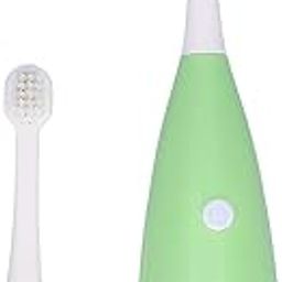 ARYKA Electric Toddler Toothbrush - Sonic, Battery Powered, Green, Oval Head, Nylon Bristles, Vibrates, Automatic, Fun Brushing Experience for Kids Aged 0-3-image-33