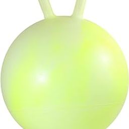 GENIE'S TOY BUS 18 inch Marble Hopper Ball | Yellow Bouncy Hopping Ball with Handle | Fun Exercise Toy for Kids Ages 3-8 | Fast-Inflate Design | Indoor/Outdoor Play (Yellow Color)-9