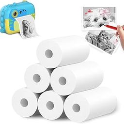 Wembley Kids Instant Camera Thermal Paper Rolls, Photo Printer Refill Paper, Pack of 6, White-15