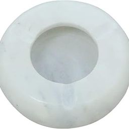 URBAN BANIYA Marble Handicrafts Ashtray White Marble Ashtray, Decorative Ashtray for Office, Hotel and Home (Size: 10cm x 4 cm)-image-13