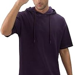 Men and Boys Short Sleeves Solid Cotton Oversized Hooded T-Shirts-image-33