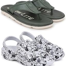 Combo Pack of 2 Slipper/Flip Flops/Slides/Clogs/Sandals for Men (V-Sultan Vs Cl-AllSmarty)-image-64