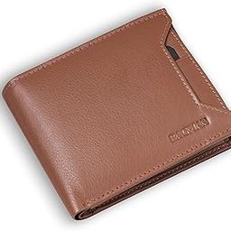 Men's Leather Wallet | RFID Protected Gents Wallet with 7 Card Slots, 2 Secret Compartments, 2 Currency Slots | Perfect Purse Gift for Men (Tan)-image-37