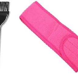 ZAUKY 1PCS Barber Salon Beauty Hair Colouring Dye Bleach Hair Dye Brush with 1Pcs Facial Headband for Women Makeup (Combo Pack)(Multicolor)-image-34