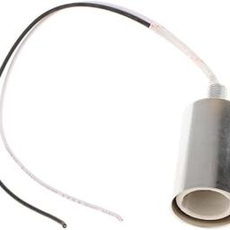 UJEAVETTE Round Lampshade Ceiling Light Holder Chandelier Pendant Socket Silver E14-image-63
