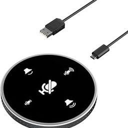 CALANDIS™ USB Conference Microphone w/Speaker Mic w/Mute for Desktop Computer Black | Microphones | Laptop & Desktop Accessories-5