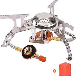 GCA Portable Camping Gas Stove Mini, 3500W Small Backpacking Stove Gas Burner with Piezo Ignition Outdoor Camp Cooker with Carrying Case Fishing Stove-image-8